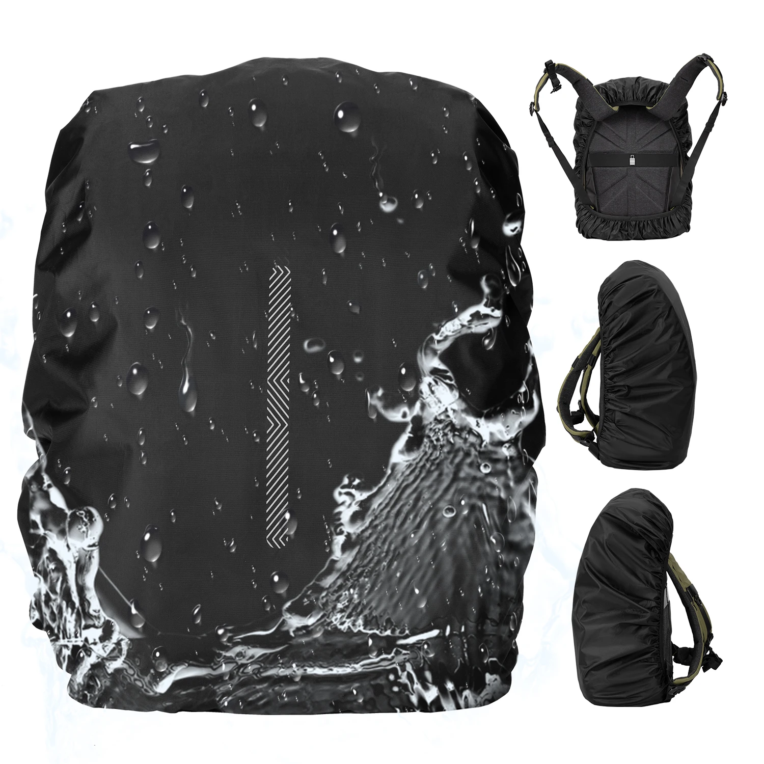 K&F Concept Backpack Cover with Reflective Strap Waterproof Rain Dust Snow photography Resistant For 15L~25L Backpack