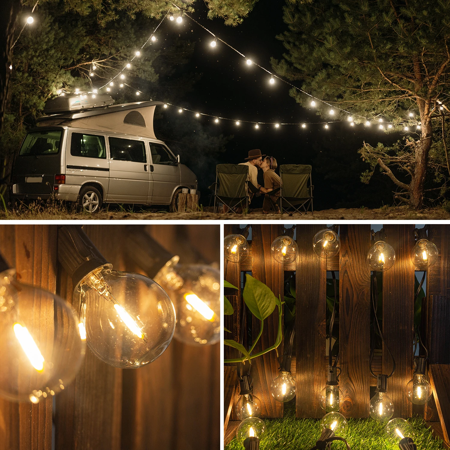 25 teile/los Outdoor G40 LED String Licht Bulb Globe Ersatz Led-lampen 220V E12 Basis Sockel Glühlampe Garten dekoration