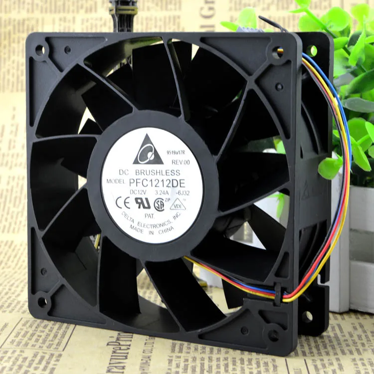 

12038 12V 3.24A PFC1212DE 12CM PWM COOLING FAN