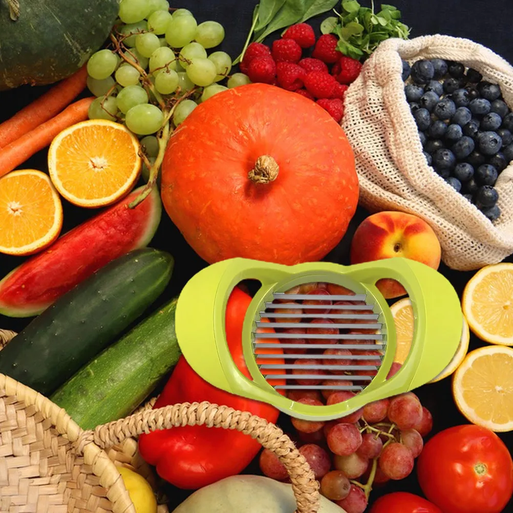 Heavy Duty Manual Vegetable Slicer Stainless Steel PP Construction Tomato Potato Onion Cucumber Lime Slicer for Consistent