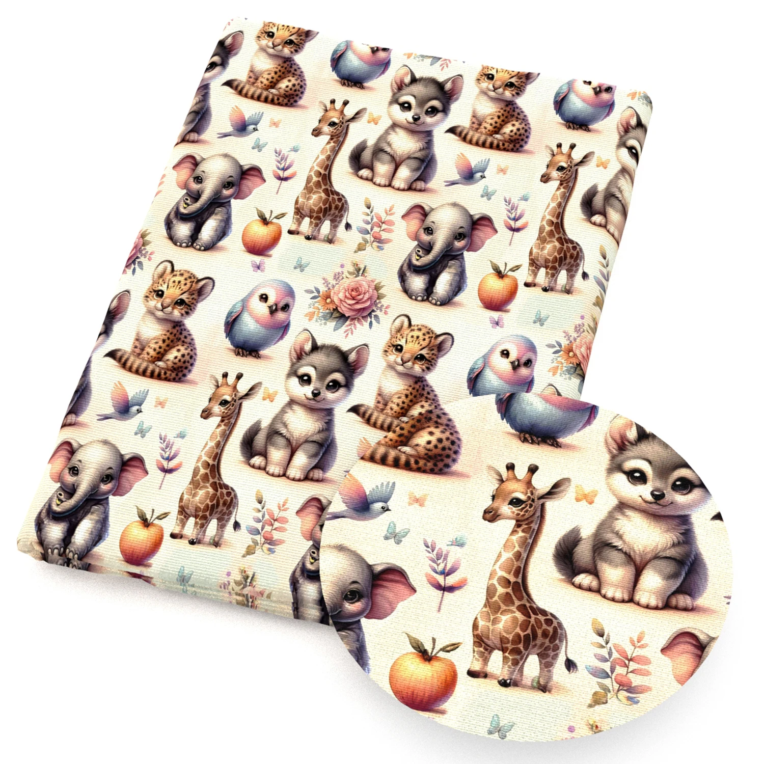 50*145cm Patchwork Printed Polyester Animal Series Fabric for Tissue Sewing Quilting Fabrics Needlework Material DIY Handmade