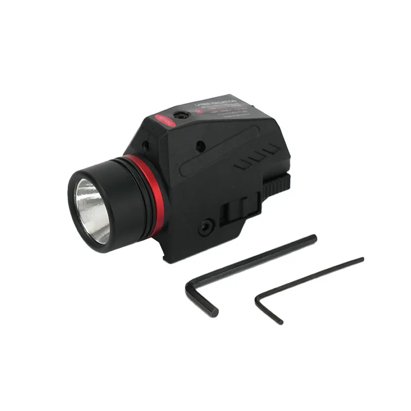hot-sale-150-lumen-under-mounted-flashlight-red-laser-integrated-with-20mm-base-tactical-light-laser
