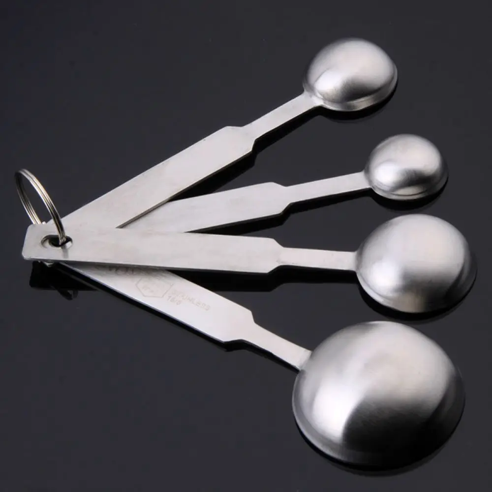 Stainless Steel Accurate Cooking For Measure Cooking Baking Coffee Scoop Teaspoon Measuring Spoons Tablespoon