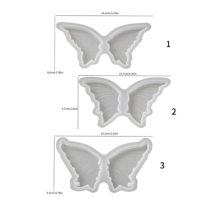 

Premium Silicone Butterfly Wing Accessory Mold for Handmade Ornaments Wall Decoration and Keychain Crafting