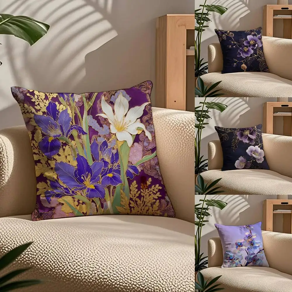 

V-V-Vanda Anime Pillow Case Comfort Sofa Bed Silky elegant Invisible zipper Custom Decorative cushion cover