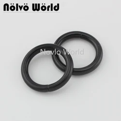 20-100pcs 5 Size 16-19-26-32-38mm non welded o ring,Black color 2.5cm ring for bag handcrafted,1