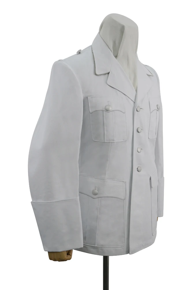 GUHE-003 segunda guerra mundial alemão luftwaffe m33 oficial branco jaqueta de verão túnica