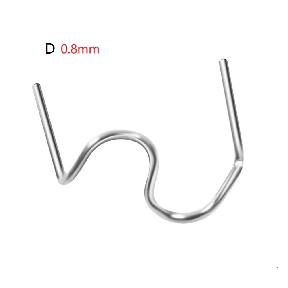 100PCS 0.6/0.8 millimetri Cucitrice A Caldo Graffette Per Saldatore di Plastica Automotive Macchina di Riparazione di Plastica Filo di Saldatura paraurti auto strumenti di riparazione