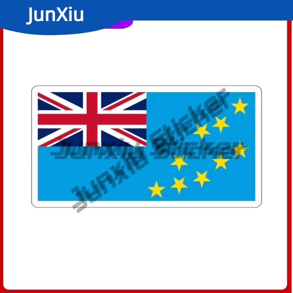 Tuvalu Flag Travel Stickers Decoration Camper Windows Windshield Luggage Kayak Suv Laptop Scrapbook Decals Accessories Suv Decal