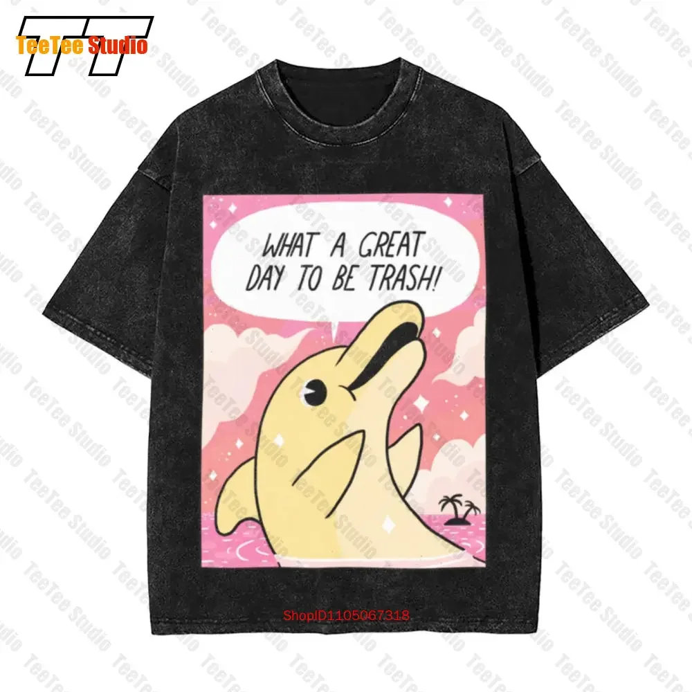 Trash Dolphin Pendant Vintage Oversized T-Shirt L3SV