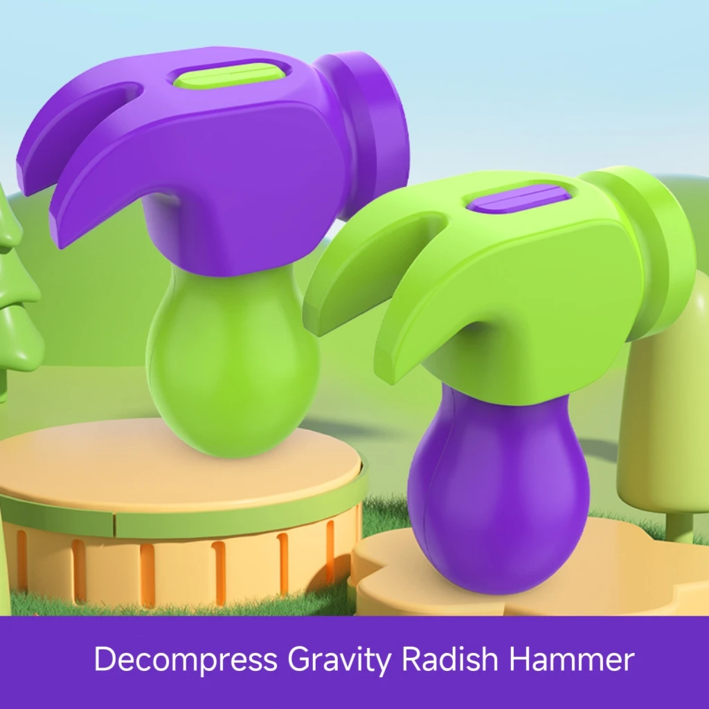 Gravity Rabbit Decompression ravanello Hammer Toy Mini modello di rilassamento portatile per bambini