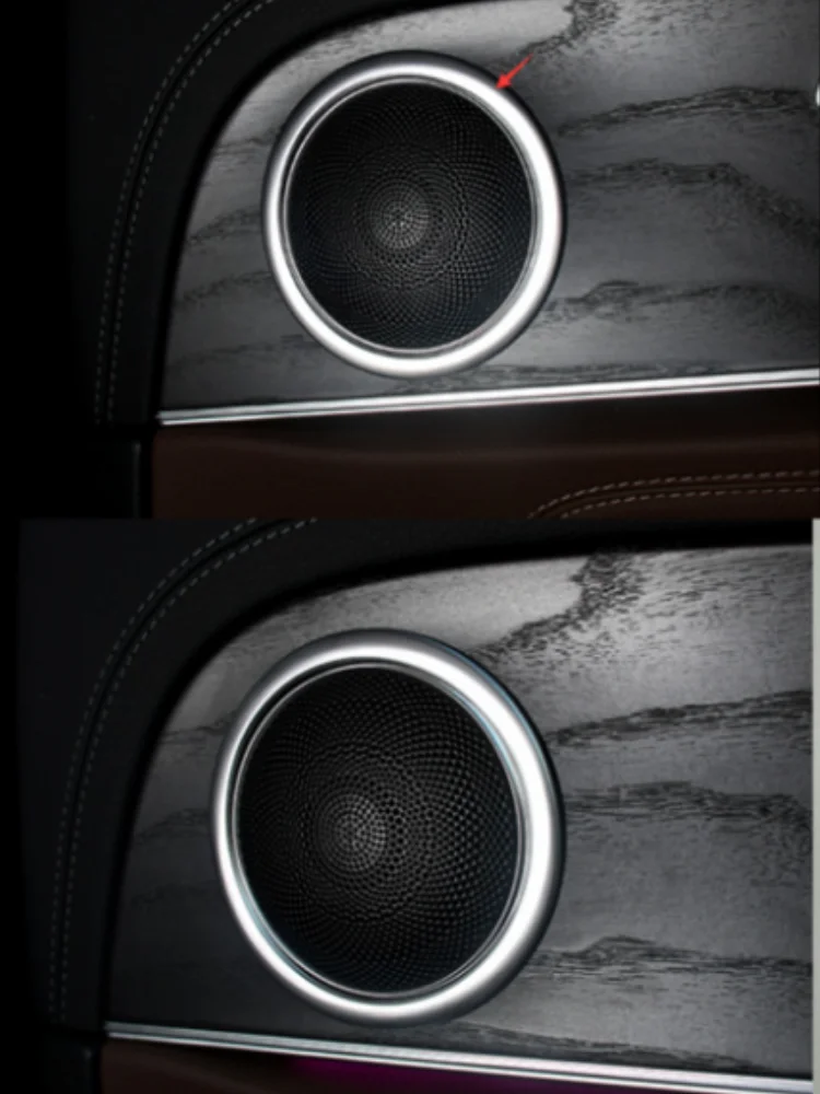 

Aluminium Car Audio Speaker Car Door Loudspeaker Trim Ring Cover Fit For Mercedes-Benz E class2016-2020