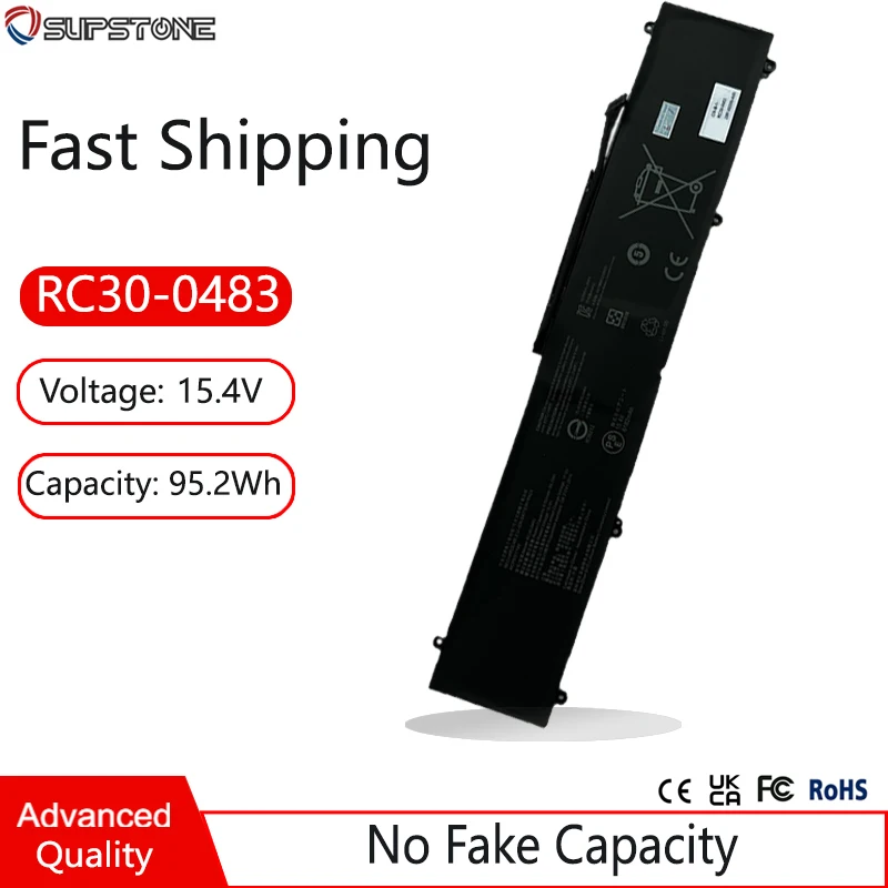 

RC30-0483 Laptop Battery For Razer Blade 16 2023/2024,RZ09-0483R RZ09-0483S RZ09-0483U RZ09-05102EJ9 RZ09-0510SGM4 RZ09-0510SWM4