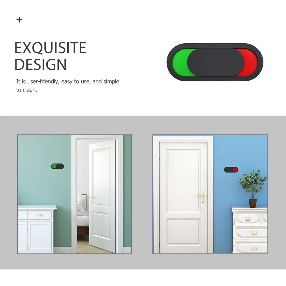 

4 Pcs Status Switch Sign Restroom Door Conference Signage Privacy Occupied for Bathroom Signs Home Office