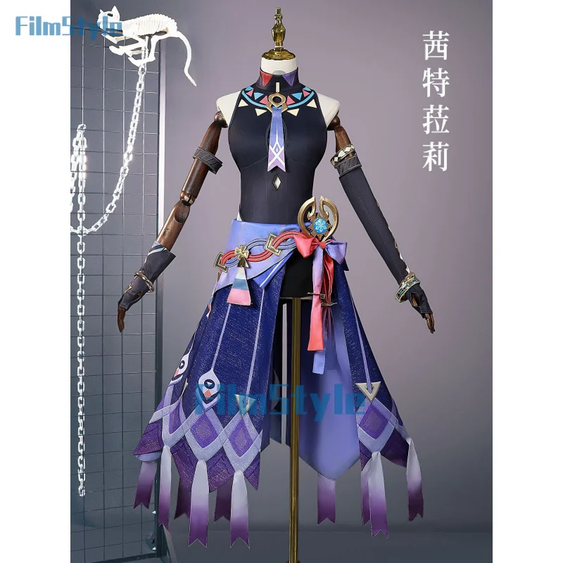 

Citlali Cosplay Costume Dress Genshin Impact Outfit Headwear Masters of The Night-Wind Natlan Halloween Party Women Carnival