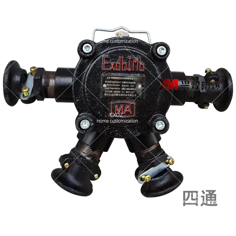 BHD2-40/660 380V 3T Mine Flameproof Low Voltage Cable Junction Box 40A Tee Explosion Proof Box