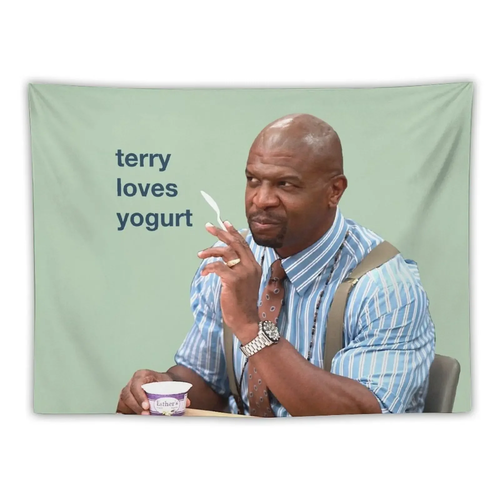 Terry Loves Yogurt (Brooklyn 99) Tapestry Room Ornaments Aesthetic Room Decor Tapestry