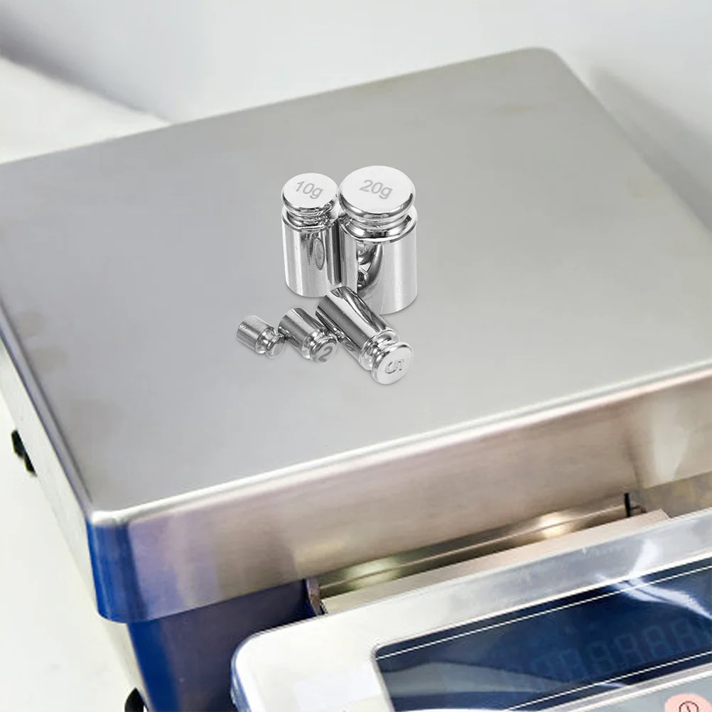 

10Pcs Calibration Weights Set Precision Steel Weight Balance Scale Digital Jewelry Lab Calibration Weight Balance Scale