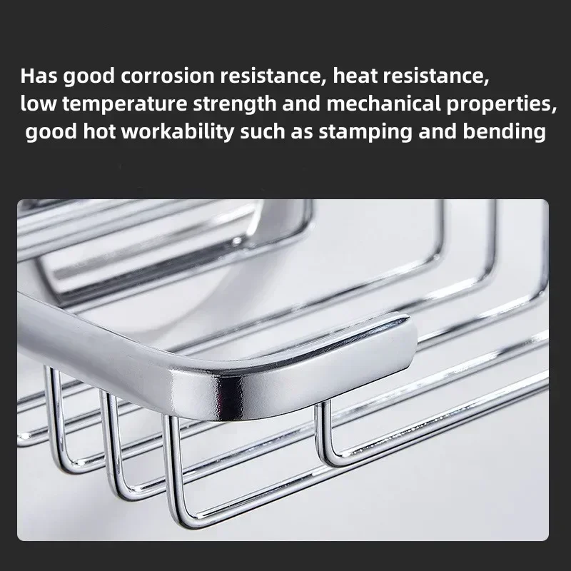 Edelstahl Seife Gerichte Wand Montiert Dusche Seife Halter Bad Lagerung Box Container Seifenschale Korb Tablett Rack