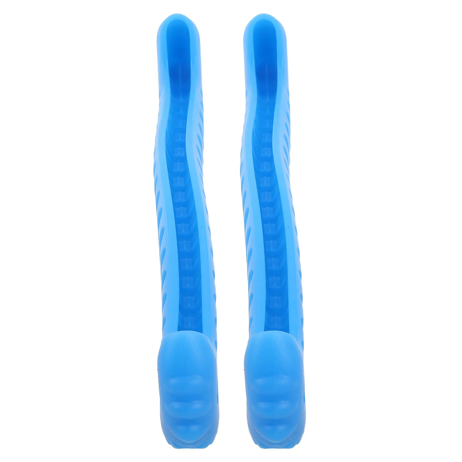 

2 шт. эластичных защитных чехлов для лезвий коньков, прочные, легко надеваются, для фигурных и хоккейных коньков, аксессуары, небесно-голубой цвет