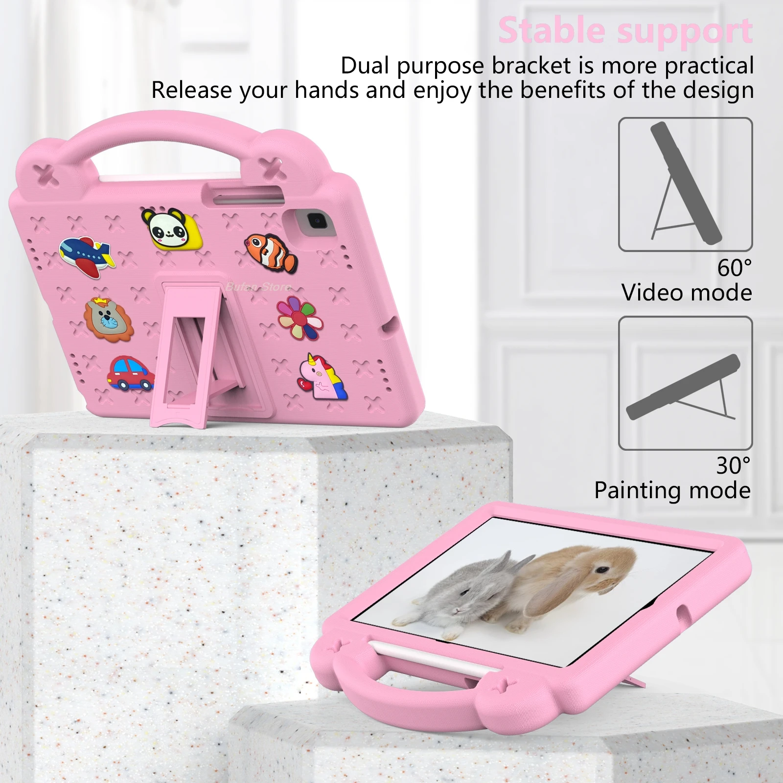 Case for Samsung Galaxy Tab A8 10.5 coque A7 T500 Lite 8.7 T220 A 10.1 T510 8.0 S6 Lite 10.4 P610 kids safe tablet cover funda