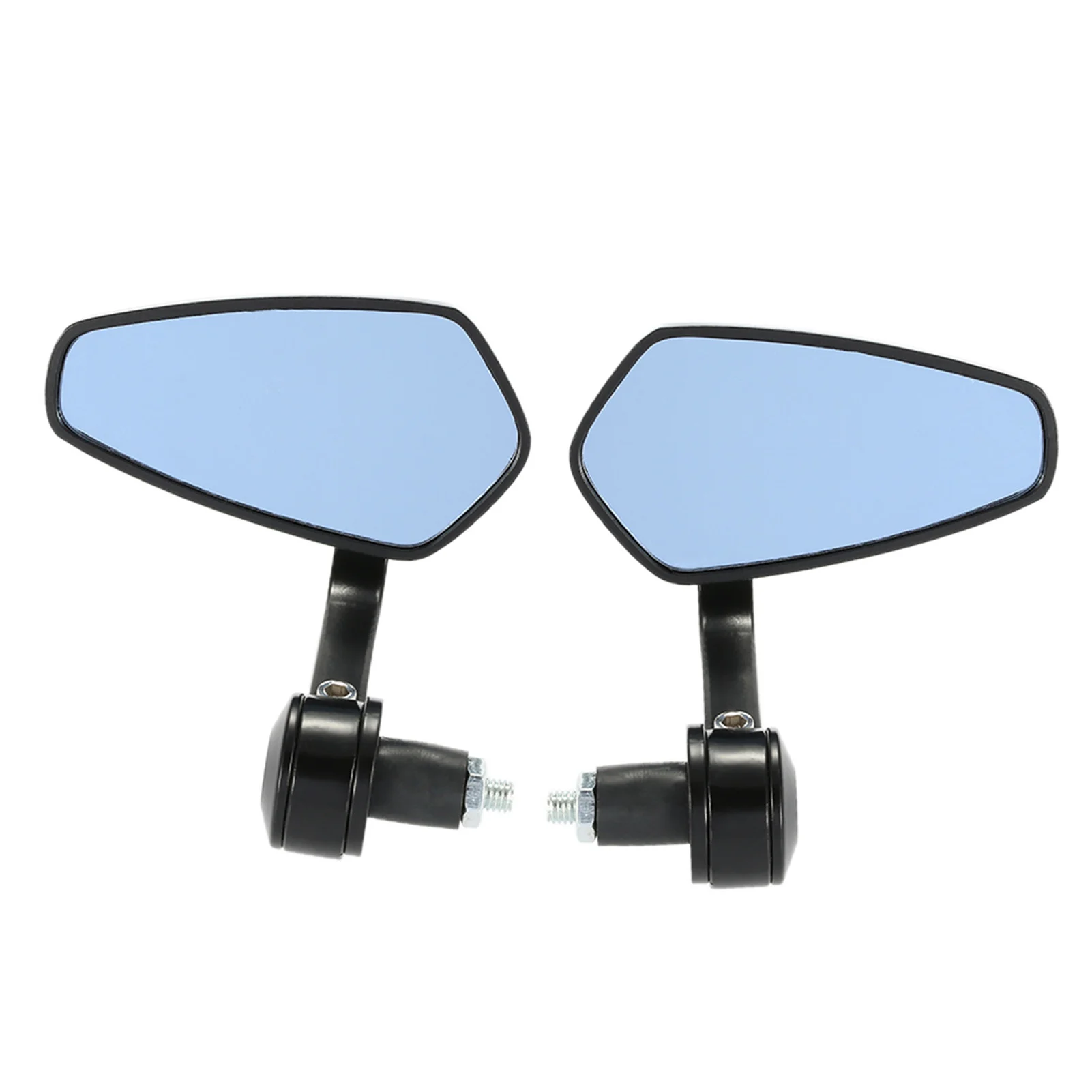 1 Pair of Motorcycle End Bar Rearview Mirror Universal 7/8\