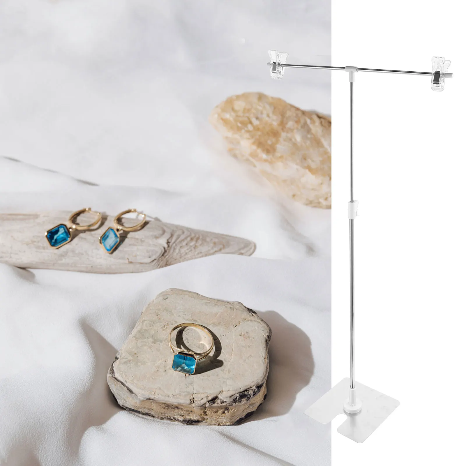 

Adjustable Mini T-Shape Backdrop Stand Background Frame For Photography Lightweight Portable Support For Cosmetics Jewelry Food