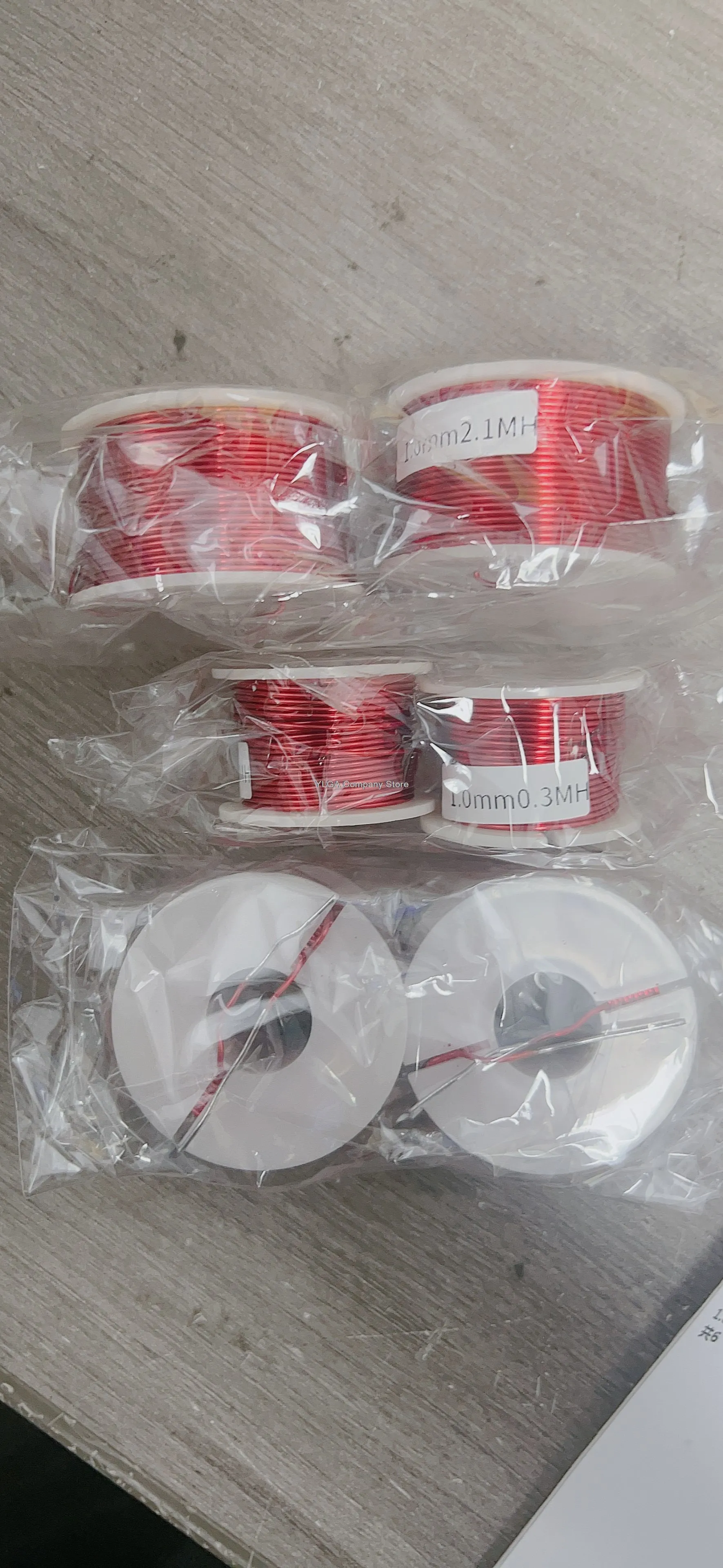 발열 1.0mm 중공 원형 해골 주파수 분배기 인덕터 4N 고순도 에나멜 와이어 구리 코일 0.1mH 1PCS -1lot