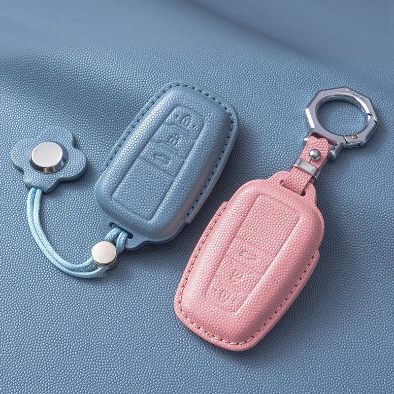 

Leather Car Remote Key Case Cover Anti Scratch and Wear-resistant Multiple Colors To Choose From For Toyota