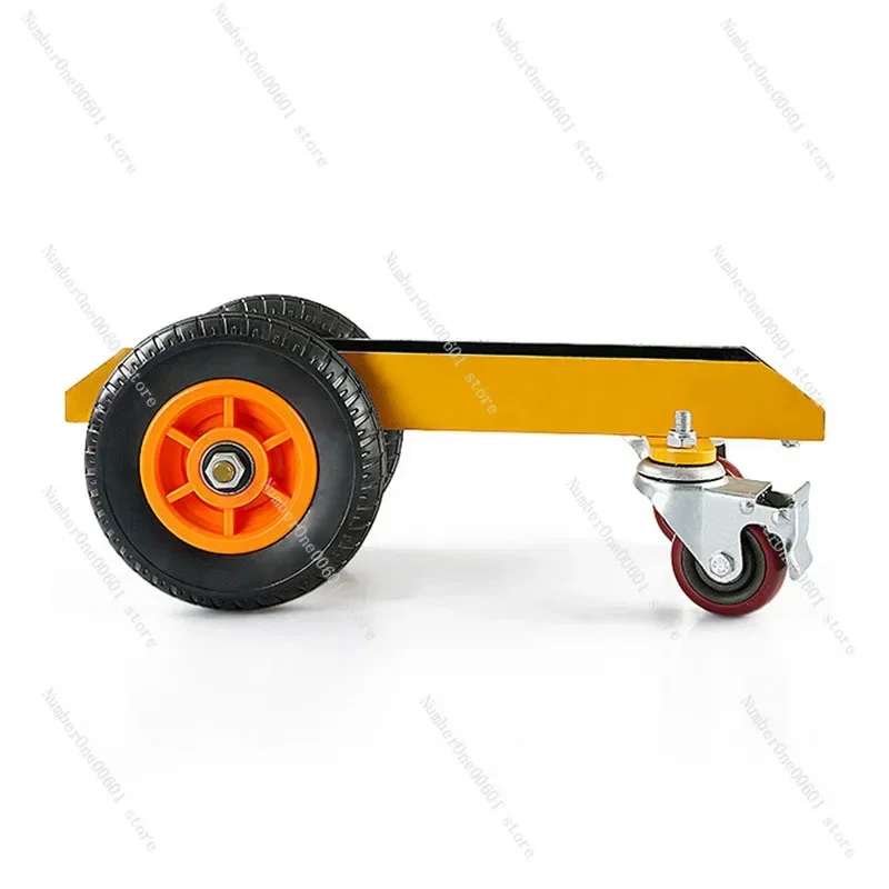 Four-wheel heavy-duty marble transport truck loading and unloading truck solid rubber universal wheel transport trolley tool