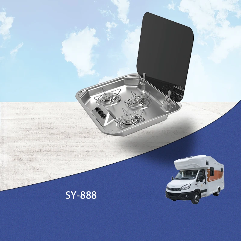 SY-888 304 الفولاذ المقاوم للصدأ RV موقد غاز أدوات المطبخ التخييم RV سلع المطبخ #2