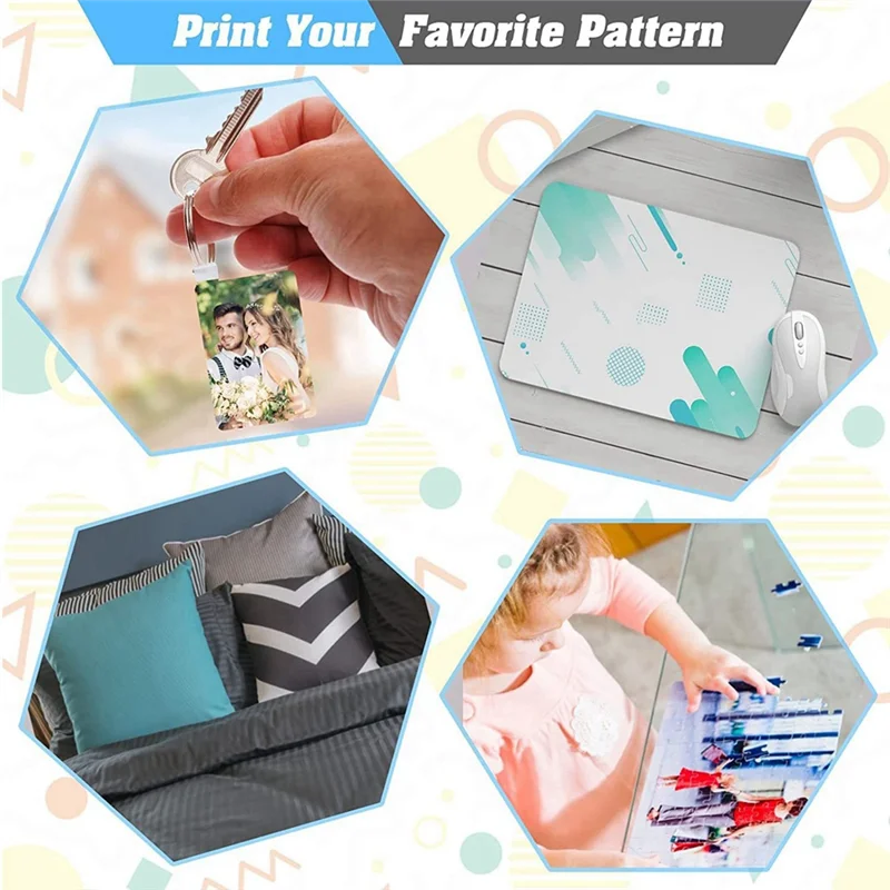 【Must-Haves】82PCS Sublimation Blanks Products Set, Christmas Craft Sublimation Kit DIY Heat Printing Pattern Craft