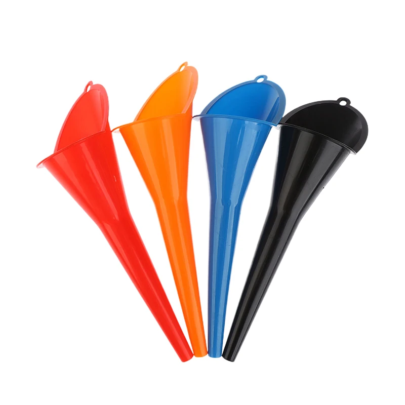 

1PC Anti-splash Car Long Mouth Oil Fuel Filling Tools Plastic Engine Funnel Motorcycle Refueling Car Accessories.