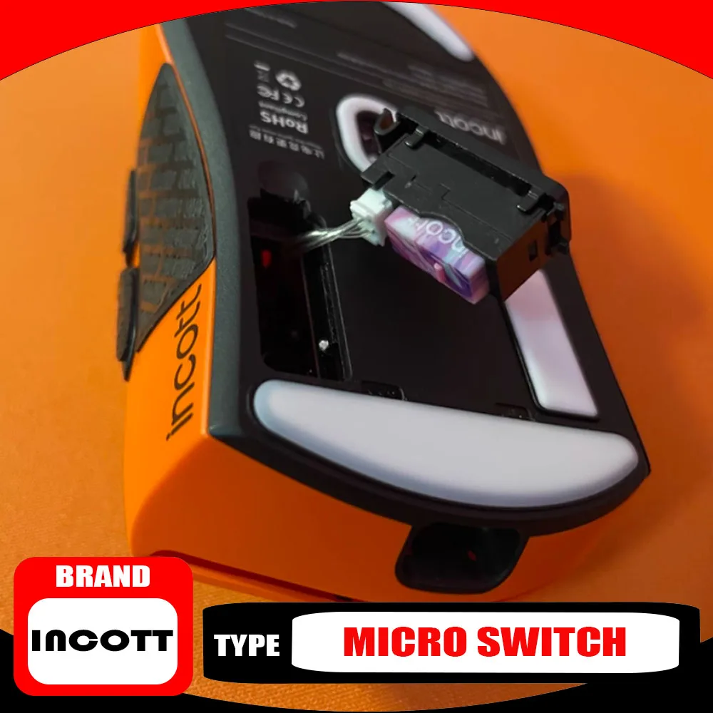 

Incott Huano 2Pcs Mouse Micro Switches 20Millions Click Times Crisp Pressing Feel Quick Rebound Moderate Micro Switch ESports