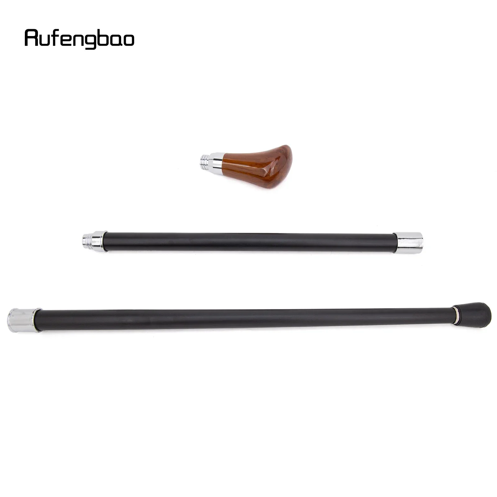 Brown Gear Silver Walking Cane Fashion Decorative Stick Gentleman Elegant Cosplay Cane Crosier 93cm  Performance Stage Cane