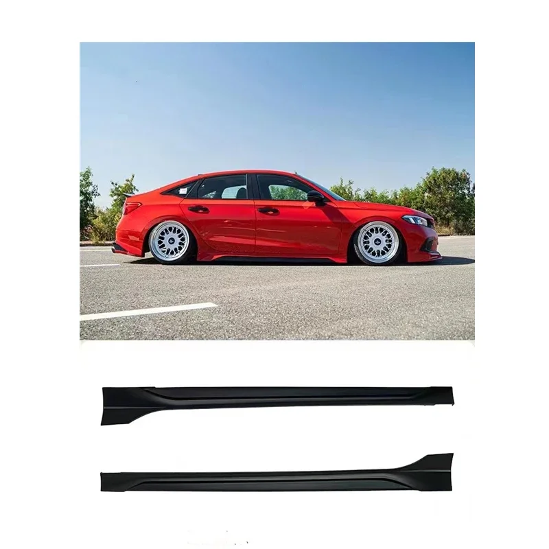 Honda Civic Body Kit Side Skirts For 11Th Gen Honda CIVIC 2021 2022 Upgrade YOFER Style 2022 Honda Civic Side Skirts