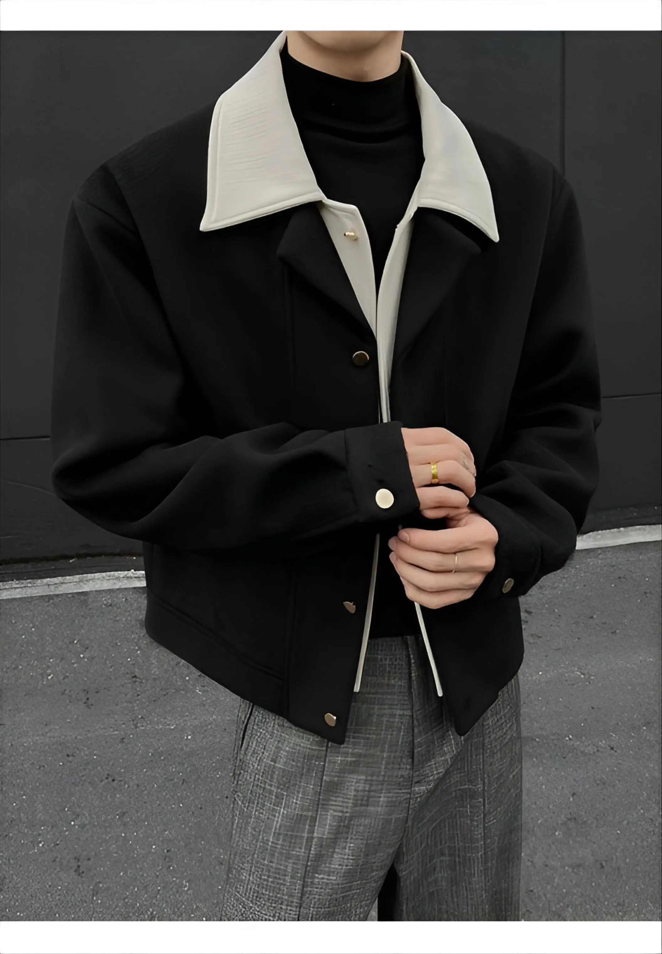 

Wool Blend Jacket Man Grey Mens Olericulture Vegetable Garden Nature Science Knowledge Learning Education Study Research Fashion