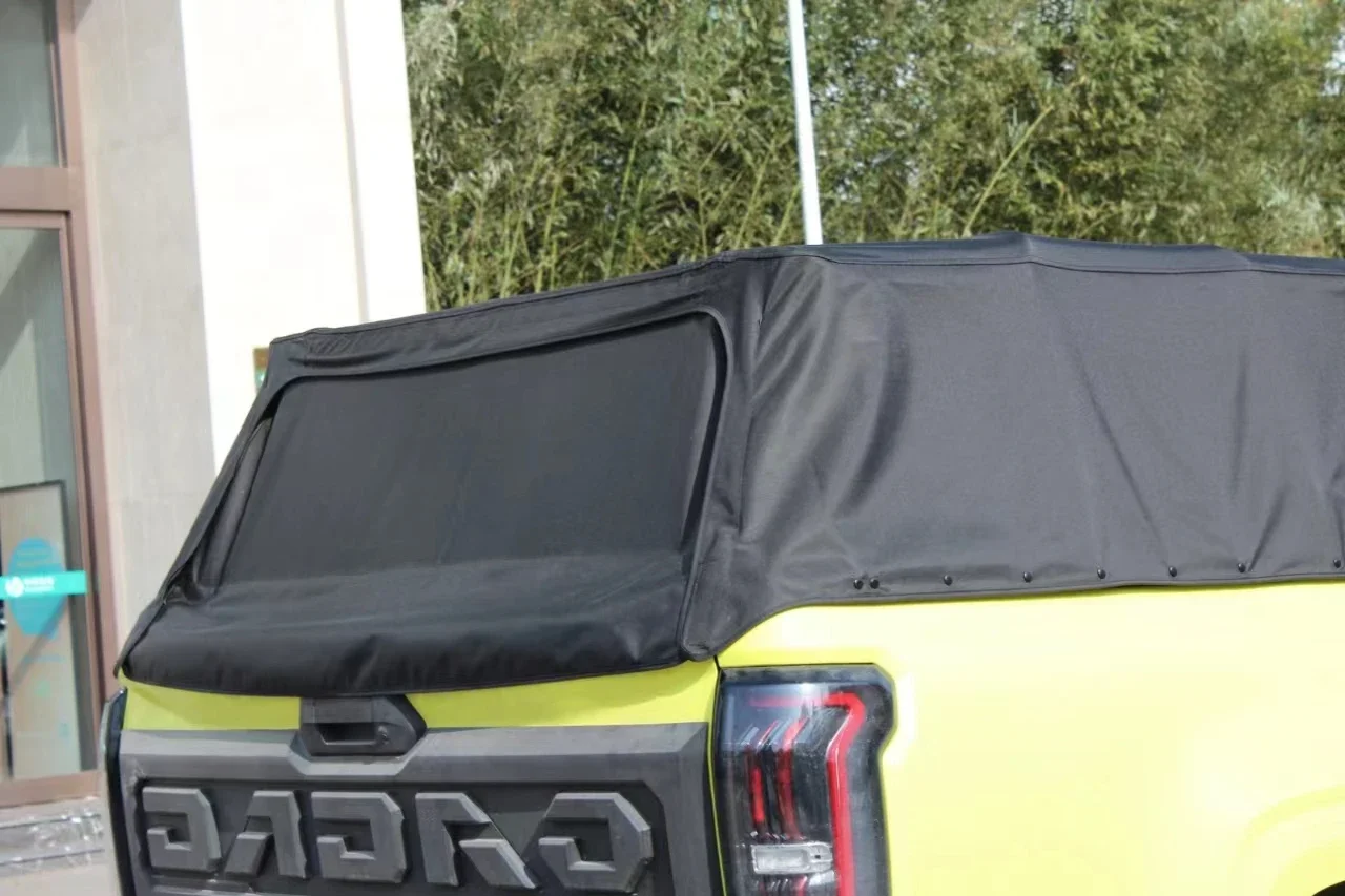 Pickup soft high cover Durable and Waterproof Pickup Truck Soft Top Cover - Rain and Dust Resistant