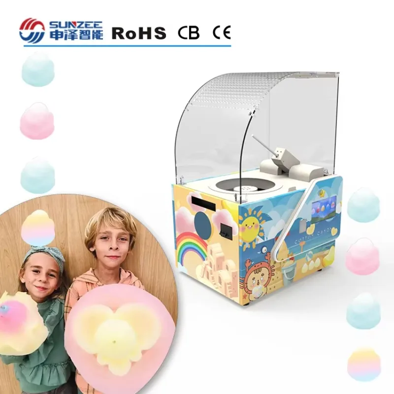 SUNZEE MG221 Mini Cotton Candy Machine2025 Popular Vending Machine Cotton Candy For Home And Party Vending Machine