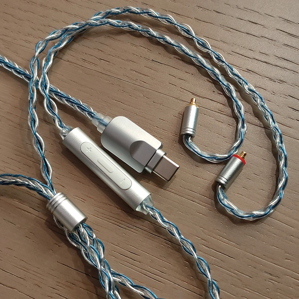 ELFINEAR DAC AMP Cable TYPE C to MMCX-uwolnij wysokiej wierność dźwięku dla audiofilów i muzyków