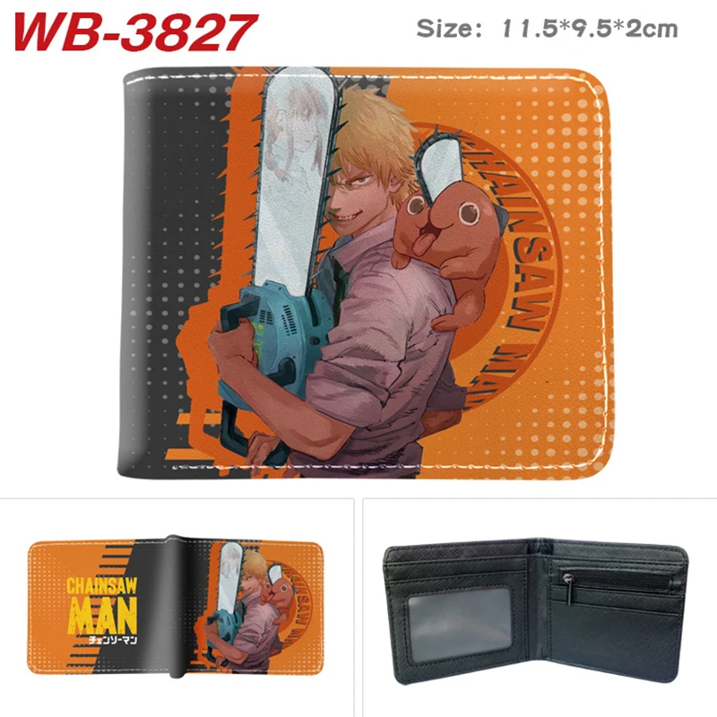 Halloween Anime Orange Dog Wallets Cosplay Kawaii Puppy Bad Women Pu Coin Purse Card Holder Xmas Ornament Birthday Gifts