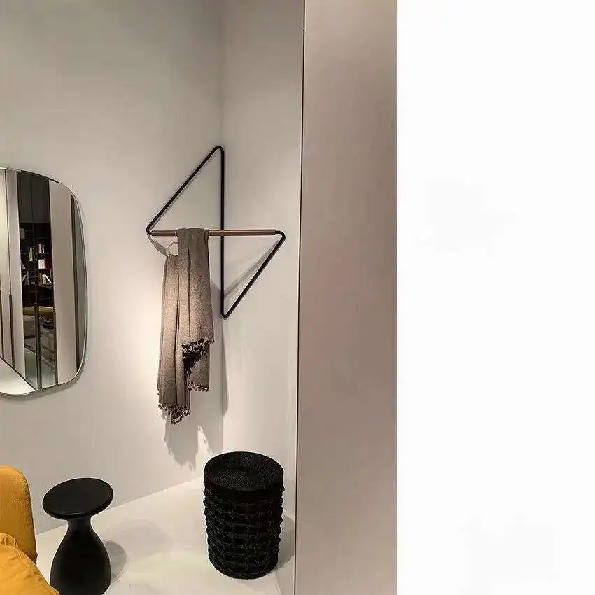 Luxury Home Corner Hanger Minimalist Design Clothes Rack Coat Rack Decorative Wall Bathroom Creative Entrance Furniture image 2