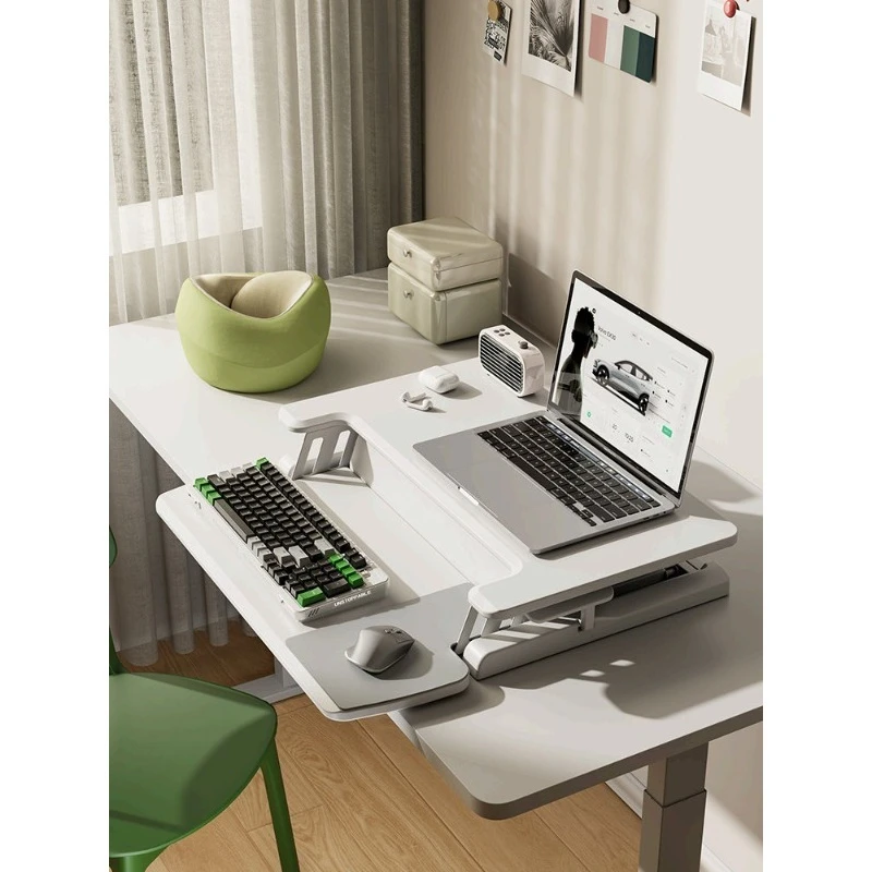 D460 Sit‑Stand Desktop Riser Height Adjustable Computer Workstation Desktop Elevator for Home Office
