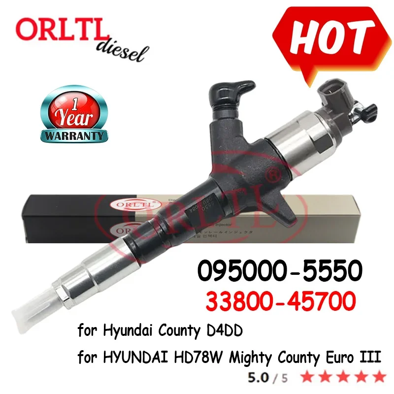 ORLTL Original Injector 095000-5550 33800-45700 0950005550 5550 3380045700 For Hyundai County D4DD