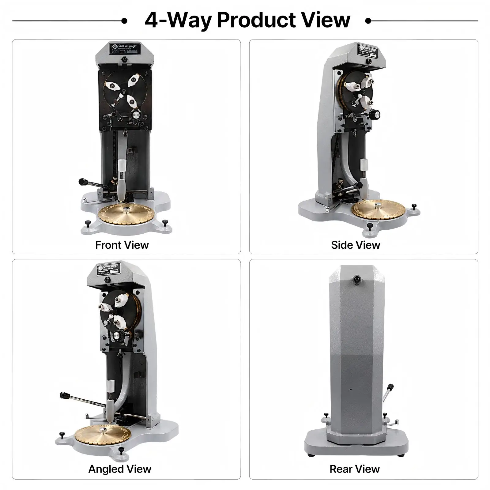 NIUPIKA Inside Ring Engraving Machine Manual Jewelry Engraver with Double Sided Lettering Dial Metal Plotter Tool for Rings SL81