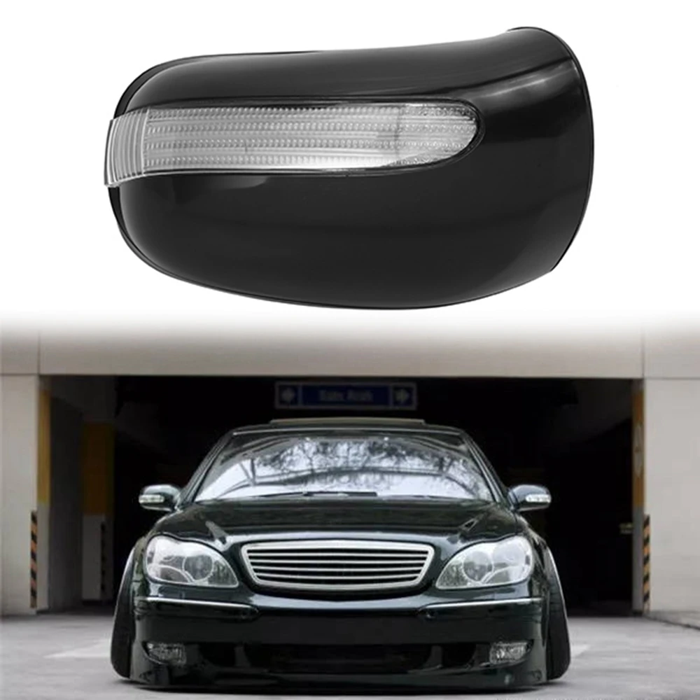 Car Door Mirror Right Housing Cover W Turn Signal Light for Mercedes Benz W220 W215 S320 S430