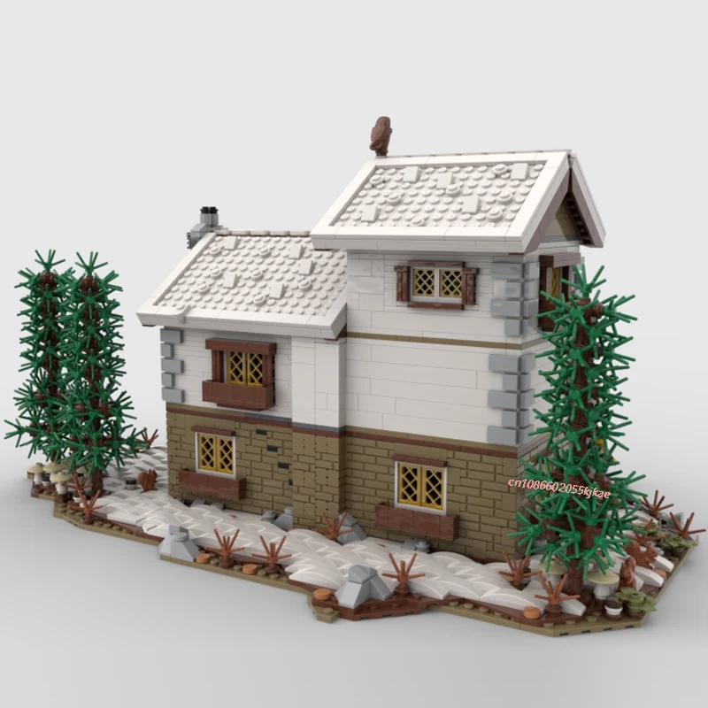 Nouveau 3098 pièces ville vente chaude Street View Moc hiver Village famille Cottage modèle bricolage idées créatives enfant jouet assemblage Puzzle cadeau