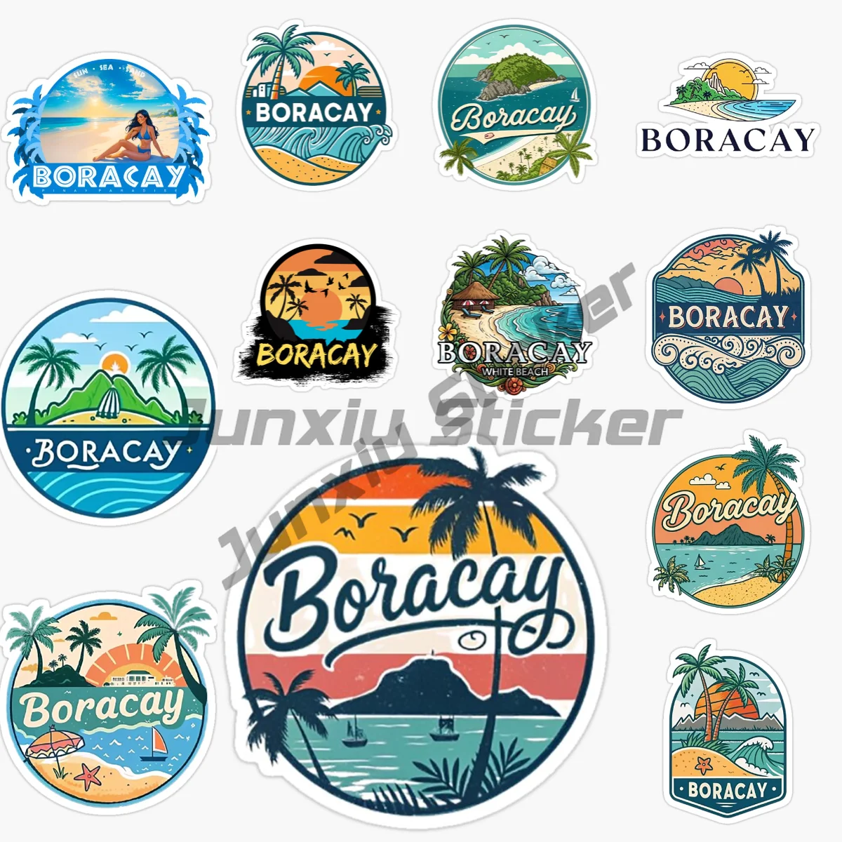 

Philippines Boracay Island Car Sticker Laptop Car Window Truck Bicycle Van Helmet Racing PVC Vinyl Self-adhesive Decal