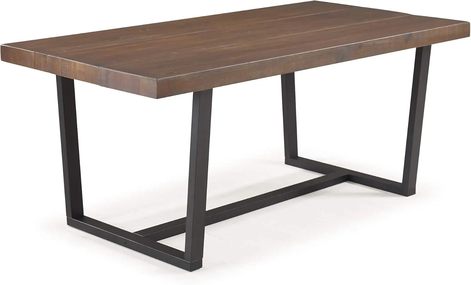 Edison Andre Modern Solid Wood Dining Table, 72 Inch, Mahogany