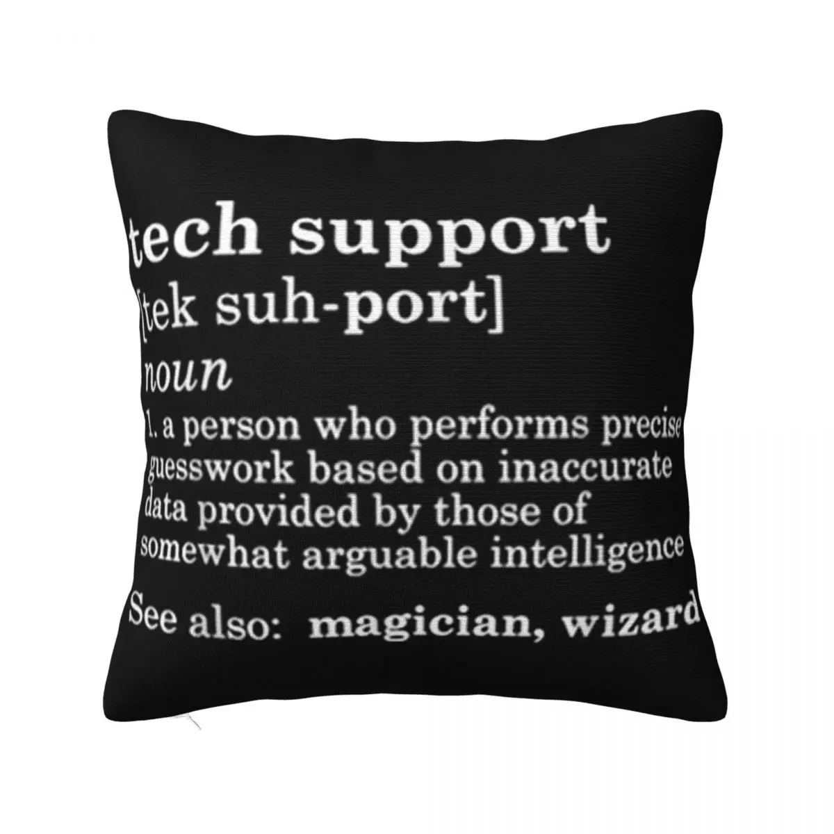 Tech Support Definition T Funny Fathers Day Gift Dad Best Selling Cool Sale Aesthetic Basic Pillow Case